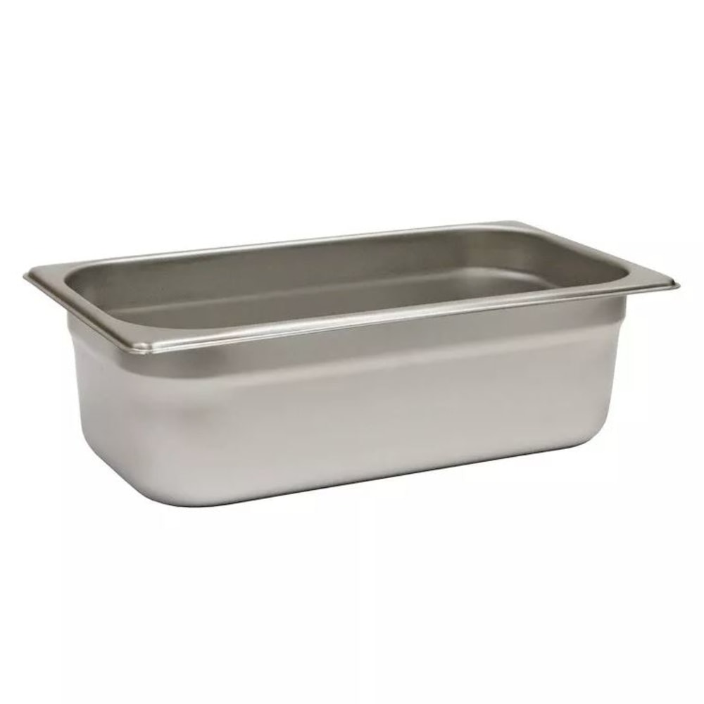 Hoffman Tech Browne Stainless Steel Steam Table Pans, 1/3 Size, Silver, Pack Of 24 Pans MPN:22134