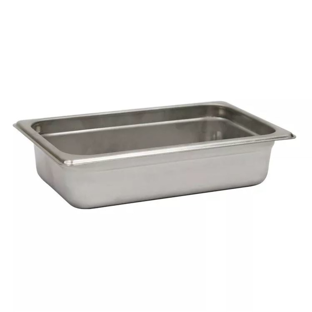 Hoffman Tech Browne Stainless Steel Steam Table Pans, 1/4 Size, Silver, Pack Of 72 Pans MPN:22142