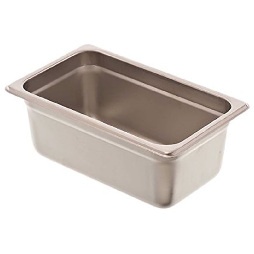 Hoffman Tech Browne Stainless Steel Steam Table Pans, 1/4 Size, Silver, Case Of 48 Pans MPN:22144