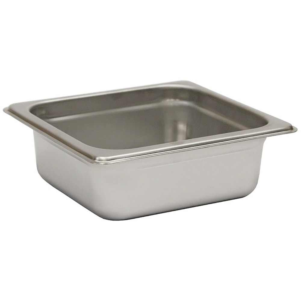 Hoffman Tech Browne Stainless Steel Steam Table Pans, 1/6 Size, Silver, Pack Of 72 Pans MPN:22162