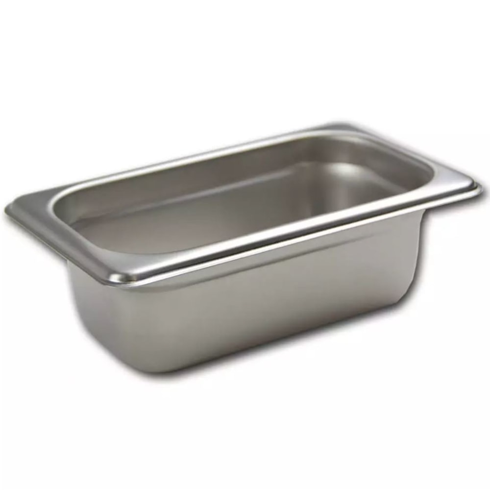 Hoffman Tech Browne Stainless Steel Steam Table Pans, 1/9 Size, Silver, Pack Of 72 Pans, 22192 MPN:22192