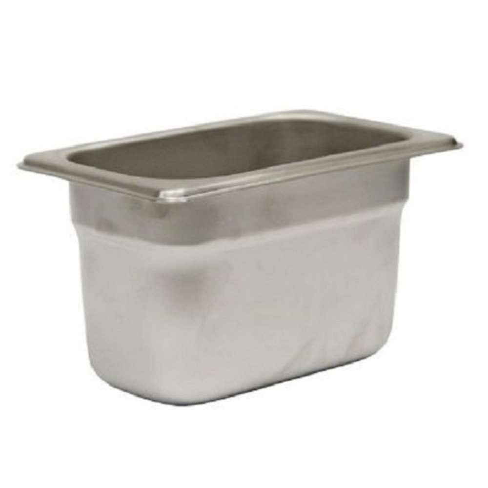 Hoffman Tech Browne Stainless Steel Steam Table Pans, 1/9 Size, Silver, Pack Of 72 Pans, 22194 MPN:22194