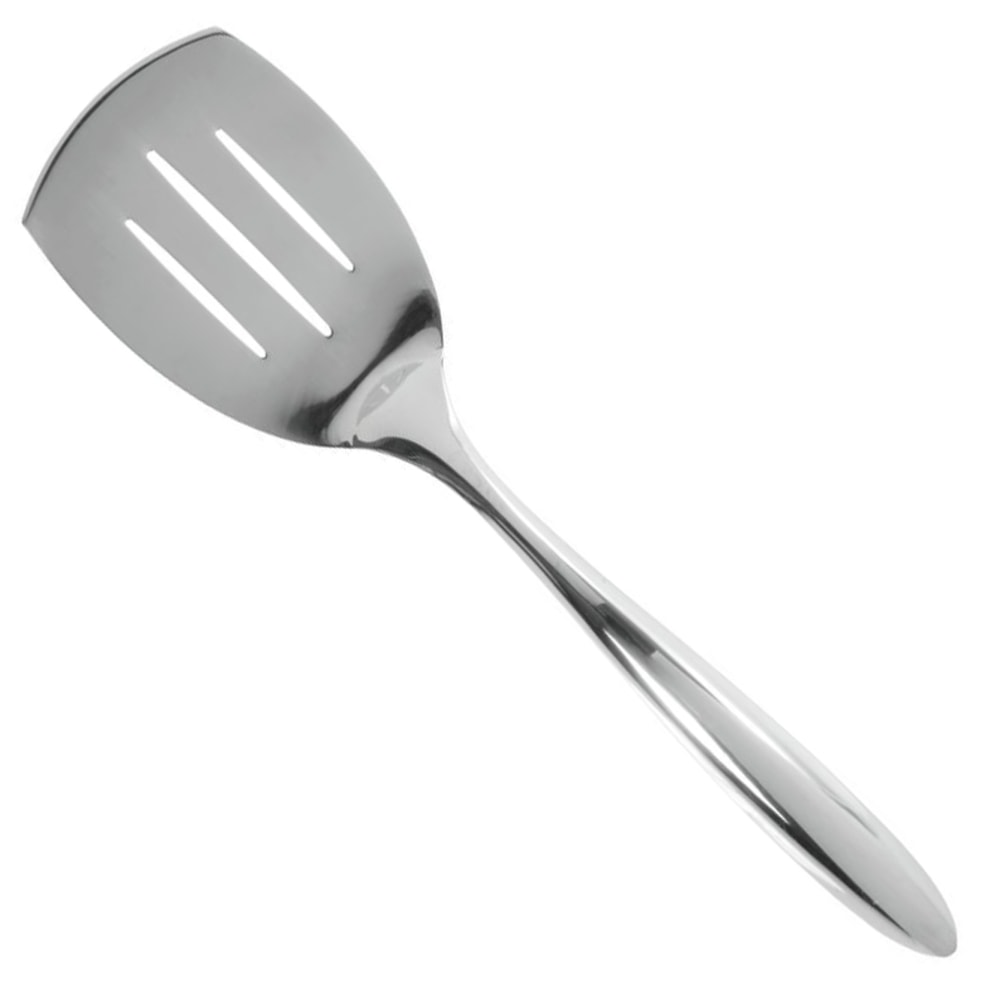 Hoffman Browne Eclipse Stainless-Steel Turners, Slotted, 14-3/4in, Silver, Pack Of 48 Turners MPN:573172