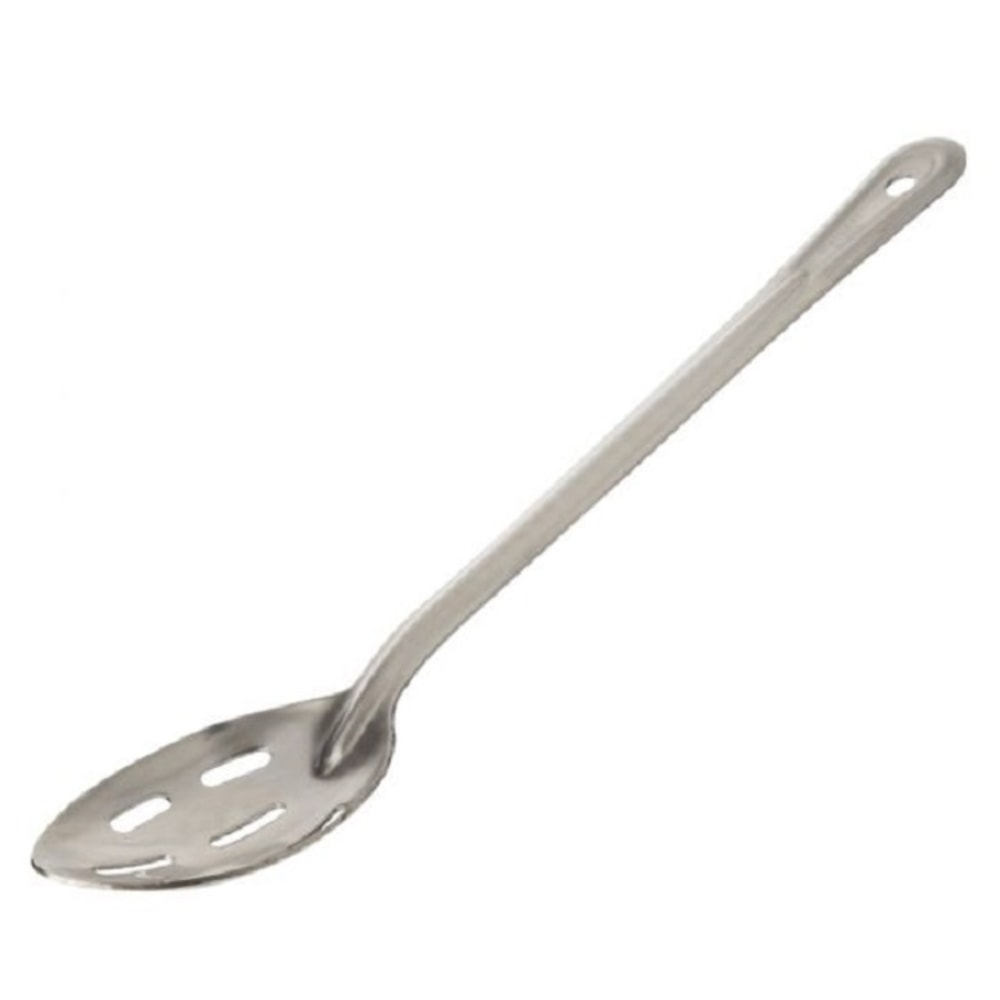 Hoffman Browne Slotted Serving Spoons, 15in, Silver, Pack Of 120 Spoons MPN:4774