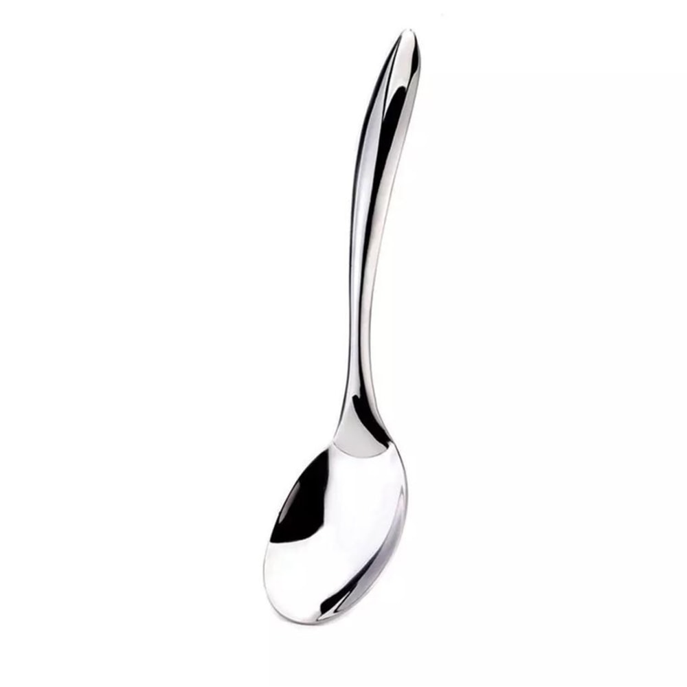 Hoffman Browne Eclipse Stainless-Steel Serving Spoons, 10in, Silver, Pack Of 48 Spoons MPN:573180