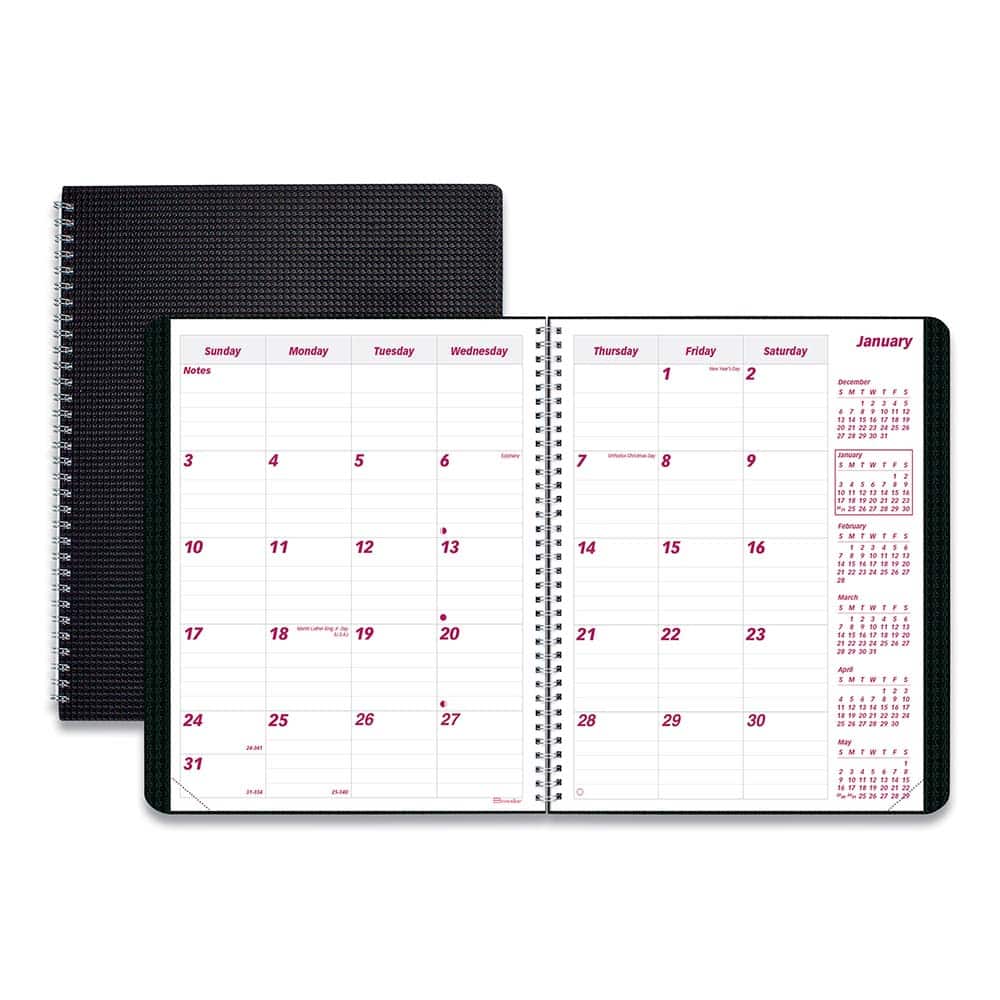 Appointment Book: 96 Sheets, Planner Ruled MPN:REDCB1200VBLK