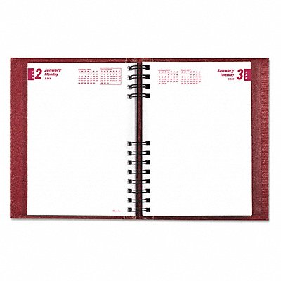 Daily Planner 8-1/2 x5-3/4 Red MPN:CB389C-RED