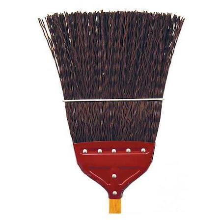 Brown Upright metal-capped broom, hardwood handle MPN:5111-R