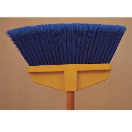 Blue flagged upright broom, poly block, smooth semi-smooth MPN:5616-R
