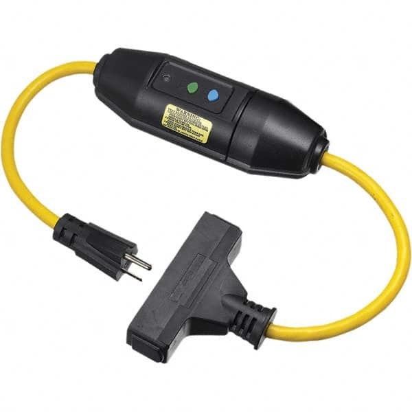 Plug-In GFCI Cord Set: 2' Cord, 15A, 120V MPN:GFCI15125TRIA