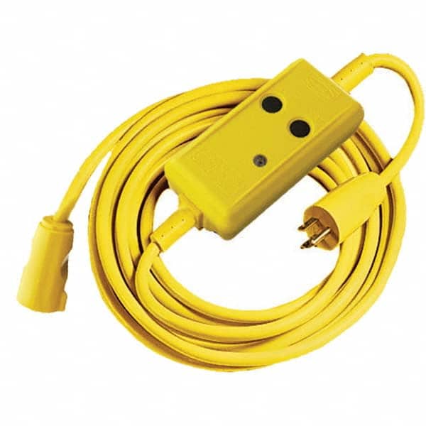 Plug-In GFCI Cord Set: 25' Cord, 15A, 120V MPN:GFCI2515