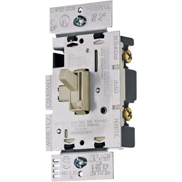 Wall & Dimmer Light Switches, Switch Type: Dimmer , Switch Operation: Toggle , Grade: Residential , Includes: Terminal Screws , Standards Met: UL Listed MPN:RAY600PI