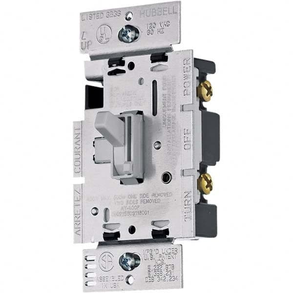 Wall & Dimmer Light Switches, Switch Type: Dimmer , Switch Operation: Toggle , Grade: Residential , Includes: Terminal Screws , Standards Met: UL Listed MPN:RAY600PW