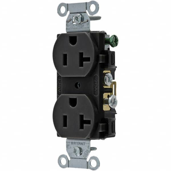 Straight Blade Duplex Receptacle: NEMA 5-20R, 20 Amps, Grounded MPN:CBRS20BLK Straight Blade Duplex Receptacle: NEMA 5-20R, 20 Amps, Grounded MPN:CBRS20BLK