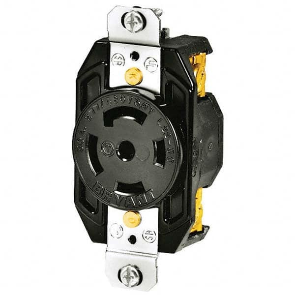 Twist Lock Receptacles, Receptacle/Part Type: Receptacle, Gender: Female, NEMA Configuration: L22-30R, Flange Style: No Flange, Amperage: 30 A MPN:72230FR Twist Lock Receptacles, Receptacle/Part Type: Receptacle, Gender: Female, NEMA Configuration: L22-30R, Flange Style: No Flange, Amperage: 30 A MPN:72230FR