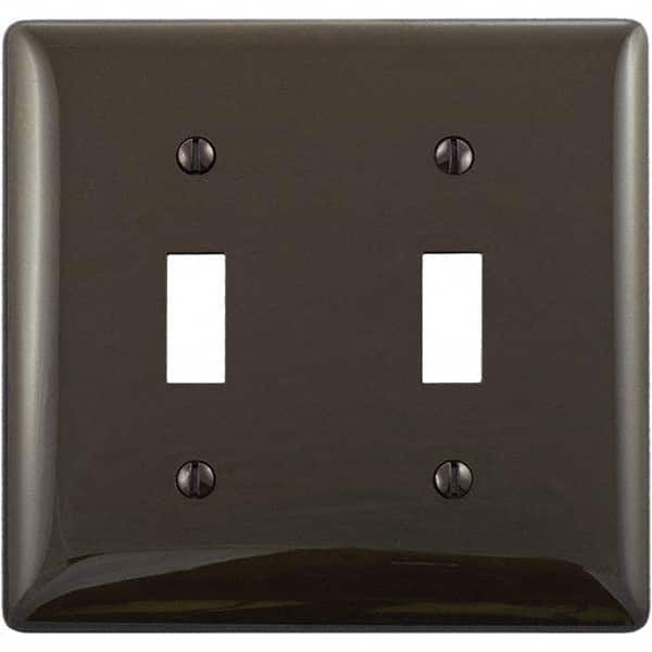 Wall Plates, Wall Plate Type: Switch Plates , Color: Brown , Wall Plate Configuration: Toggle Switch , Material: Thermoplastic , Shape: Rectangle  MPN:P2