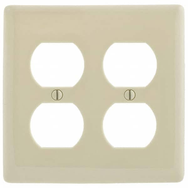 Wall Plates, Wall Plate Type: Outlet Wall Plates , Wall Plate Configuration: Duplex Outlet , Shape: Rectangle , Wall Plate Size: Standard , Number of Gangs: 2 MPN:P82LA