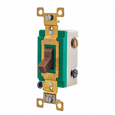Wall Switch 30A Brown 3-Way Type Toggle MPN:3003BRN