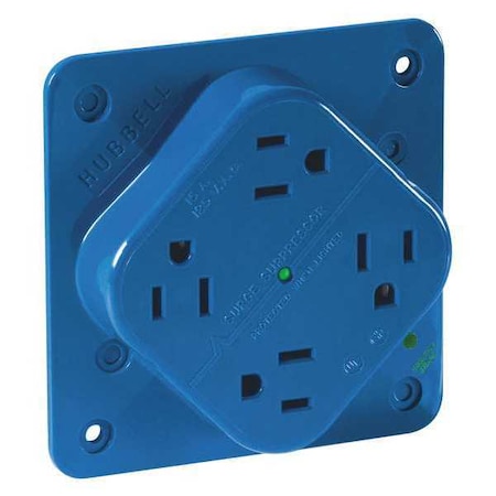 Straight Blade Receptacle, 5-15R, 15 A, 125V AC, 2 Pole, 3 Wire, Flush Mount, Isolated Ground MPN:1254HSA