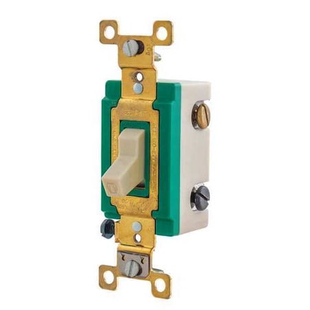 Wall Switch, 2 hp, Toggle, 30 A, Ivory MPN:3003I