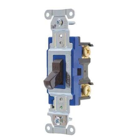 Wall Switch, 2 hp, Toggle, 15 A, Brown MPN:4801B