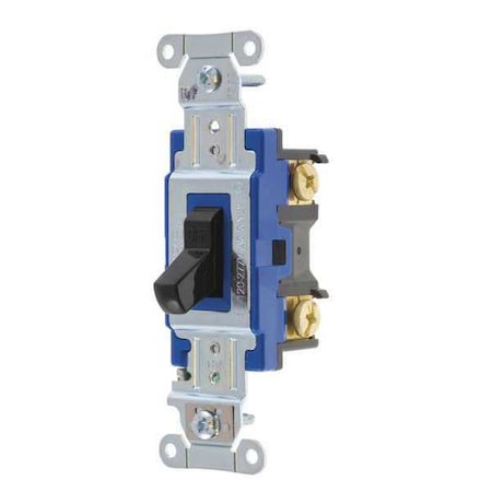 Wall Switch, 2 hp, Toggle, 15 A, Black MPN:4801BBLK