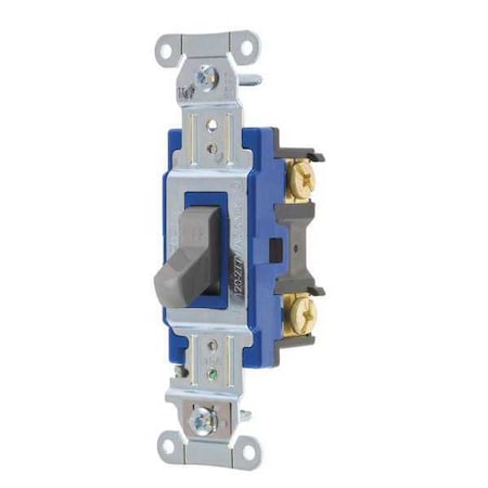 Wall Switch, 2 hp, Toggle, 15 A, Gray MPN:4801BGRY