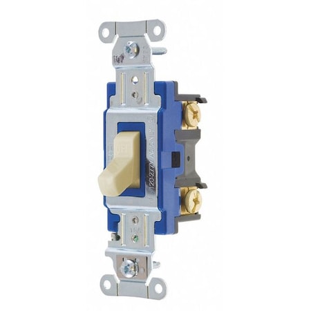 Wall Switch, 2 hp, Toggle, 15 A, Ivory MPN:4801BI