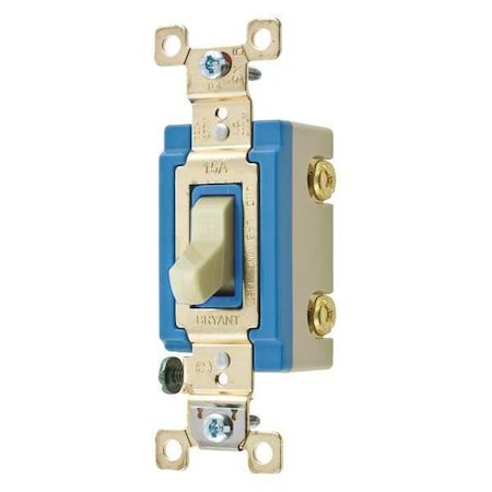 Wall Switch, 2 hp, Toggle, 15 A, Ivory MPN:4801GLI