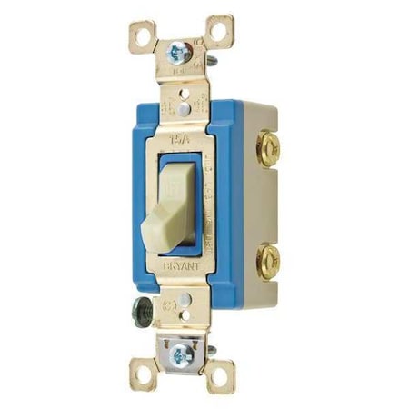 Wall Switch, 2 hp, Toggle, 15 A, Ivory MPN:4802I