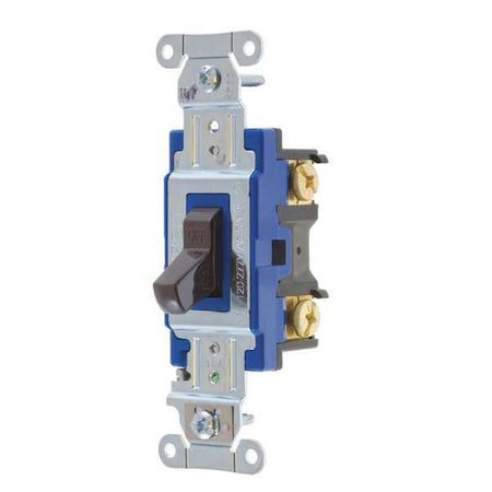 Wall Switch, 2 hp, Toggle, 15 A, Brown MPN:4803B