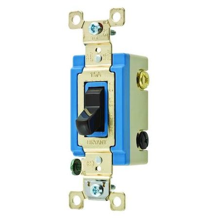 Wall Switch, 2 hp, Toggle, 15 A, Brown MPN:4804
