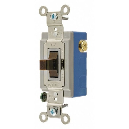 Wall Switch, 2 hp, Toggle, 15 A, Brown MPN:4821
