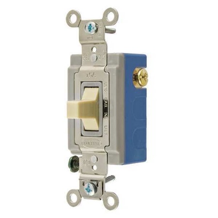 Wall Switch, 2 hp, Toggle, 15 A, Ivory MPN:4821I