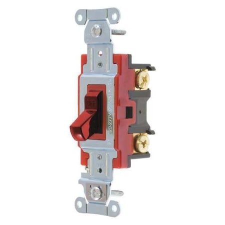 Wall Switch, 2 hp, Toggle, 20 A, Red MPN:4901BRED