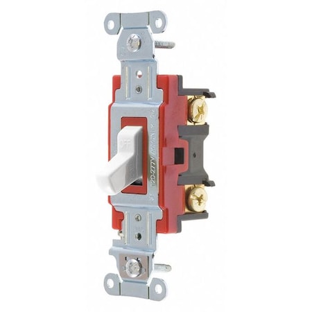 Wall Switch, 2 hp, Toggle, 20 A, White MPN:4901BW