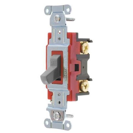 Wall Switch, 2 hp, Toggle, 20 A, Gray MPN:4902BGRY
