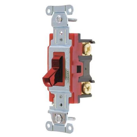 Wall Switch, 2 hp, Toggle, 20 A, Red MPN:4902BRED