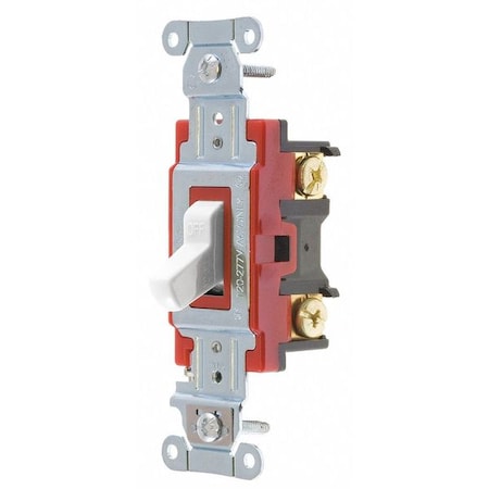 Wall Switch, 2 hp, Toggle, 20 A, White MPN:4902BW