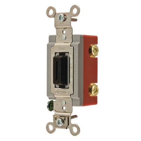 Wall Switch, 2 hp, Locking, 20 A, Black MPN:4902L