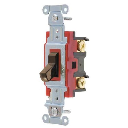 Wall Switch, 2 hp, Toggle, 20 A, Brown MPN:4903B