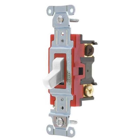 Wall Switch, 2 hp, Toggle, 20 A, White MPN:4903BW