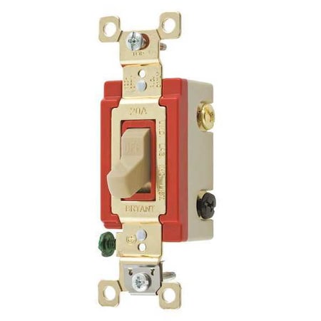 Wall Switch, 1 hp, Toggle, 20 A, Clear MPN:4903PLC120