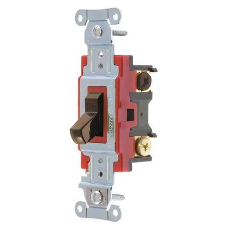 Wall Switch, 2 hp, Toggle, 20 A, Brown MPN:4904B