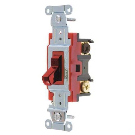 Wall Switch, 2 hp, Toggle, 20 A, Red MPN:4904BRED