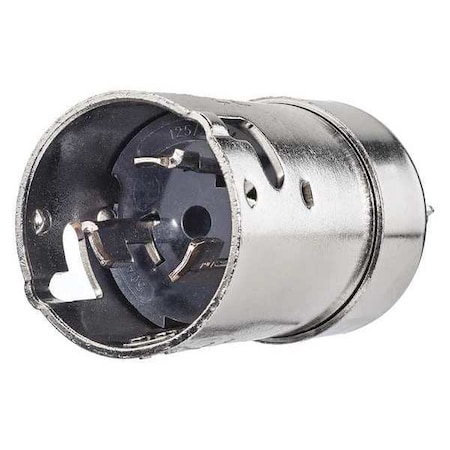 Locking Plug, Non-NEMA, 50 A, 125/250V AC, Single Phase, 3 Pole, Screw Terminals, White, Yellow MPN:6365CR