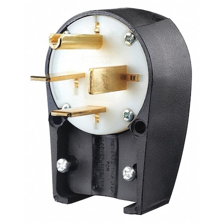 Straight Blade Plug, 15-60P, 60 A, 250V AC, 3 Pole, Screw Terminals, Grounded MPN:8462ANPB