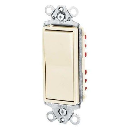 Wall Switch, 2 hp, Rocker, 20 A, Ivory MPN:9901I