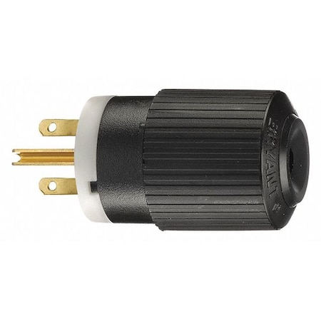 Straight Blade Plug, 6-15P, 15 A, 250V AC, 2 Pole, Screw Terminals, Grounded MPN:BRY5666NP
