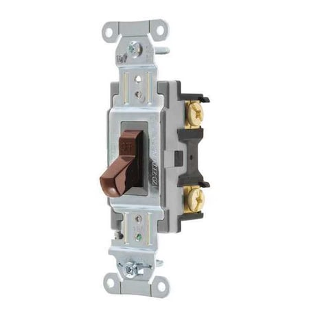 Wall Switch, 2 hp, Toggle, 15 A, Brown MPN:CSB115B